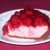 Amaretto Cherry Cheesecake pie, oreo pie crust with Amaretto Cherry Cheesecake filling and a can of cherry pie filling to top it off.